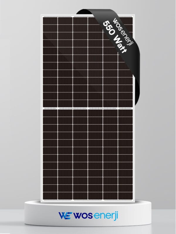 WOS ENERJİ 27'li Palet 550 W Watt Güneş Paneli Half Cut Bifacial Perc 144 Hücreli Solar Panel (A+ Class) - Görsel 3