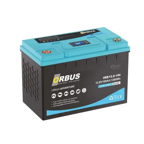 Orbus 12.8 V Volt 100 Amper Lityum Lifepo4 Akü - Görsel 4